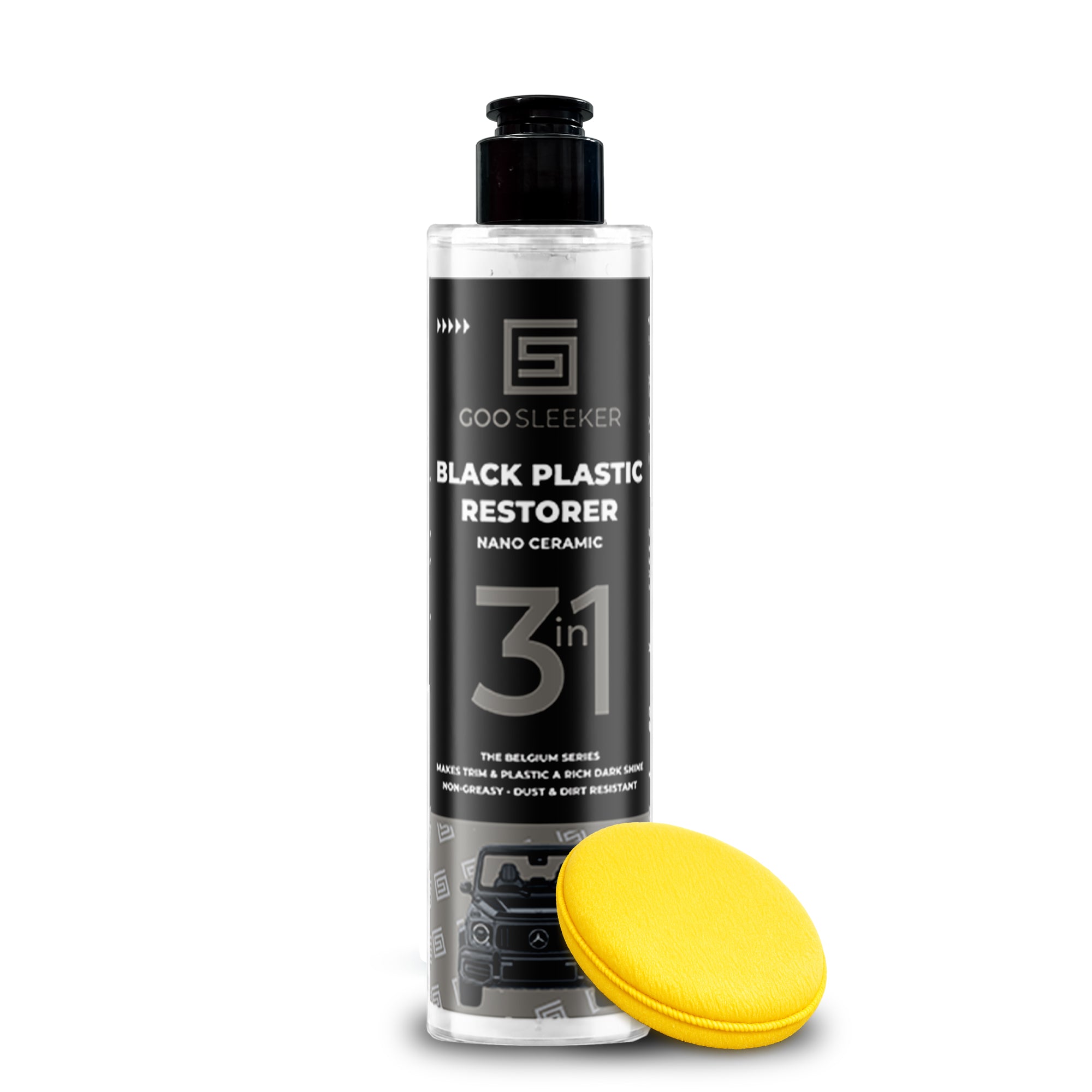 Black Plastic Restorer With Applicator Pad