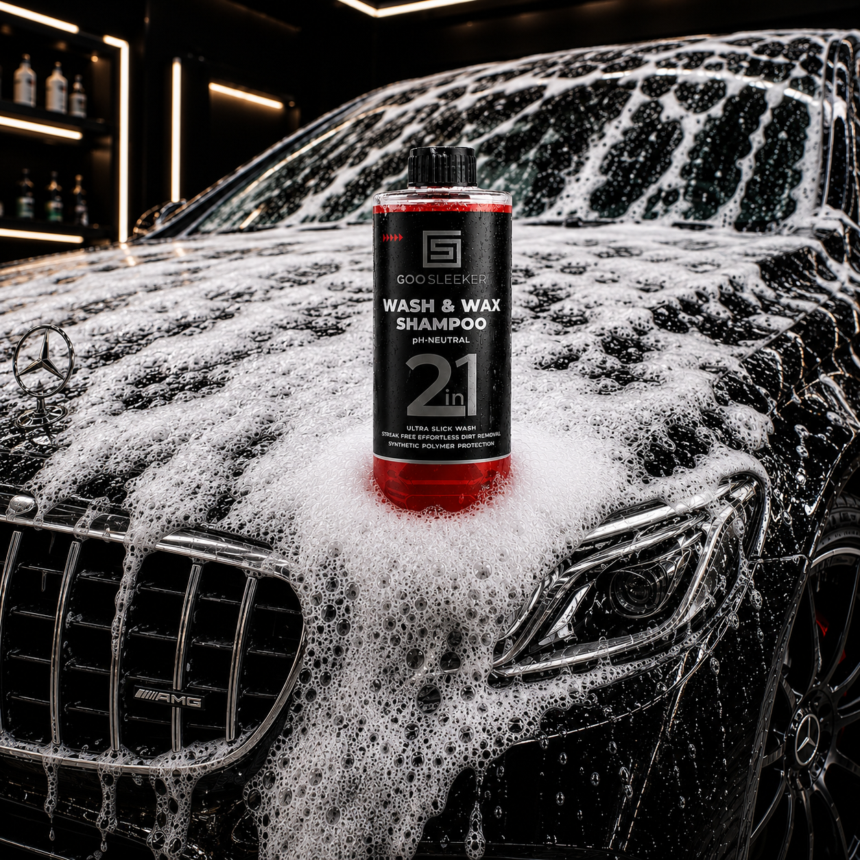 Wash & Wax Shampoo – pH-Neutral 2-in-1 Car Wash