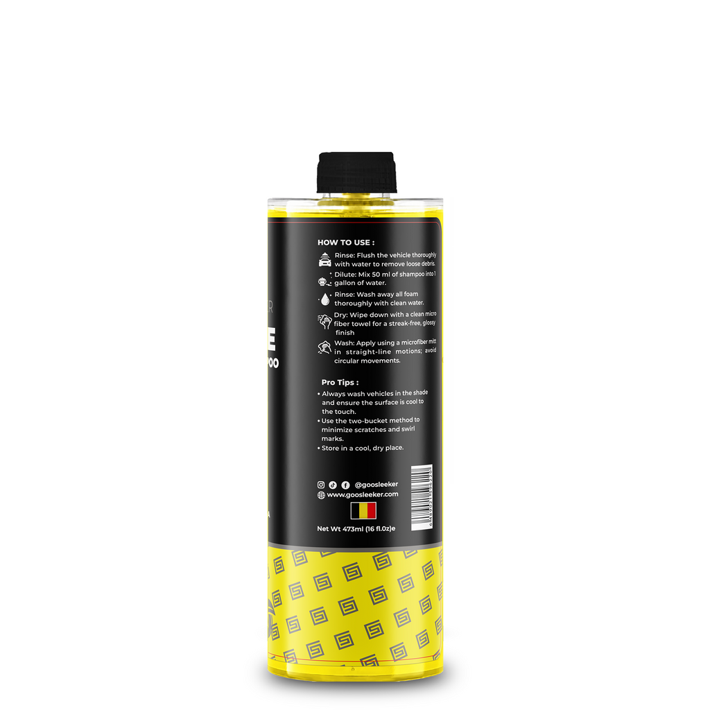 EV Bike & Scooter Shampoo 473ml – pH Neutral 2-in-1 Wash & Wax | High Snow Foam Car & Electric Scooter Cleaner